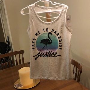 Justice Tank!! Brand New!